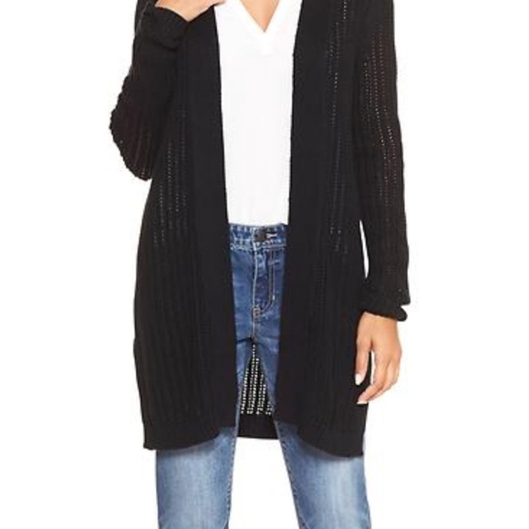 GAP Black Open-Front Women's Sweater | Good Used Condition - Picture 3 of 9